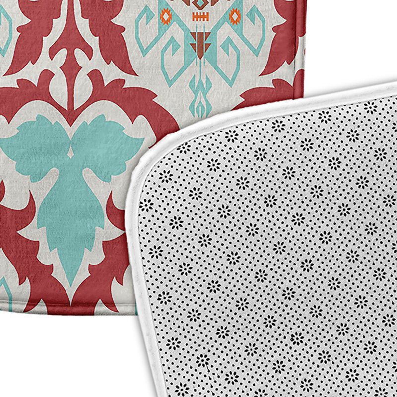 Non-Slip Bath Mat, 17" W x 24" L, Teal