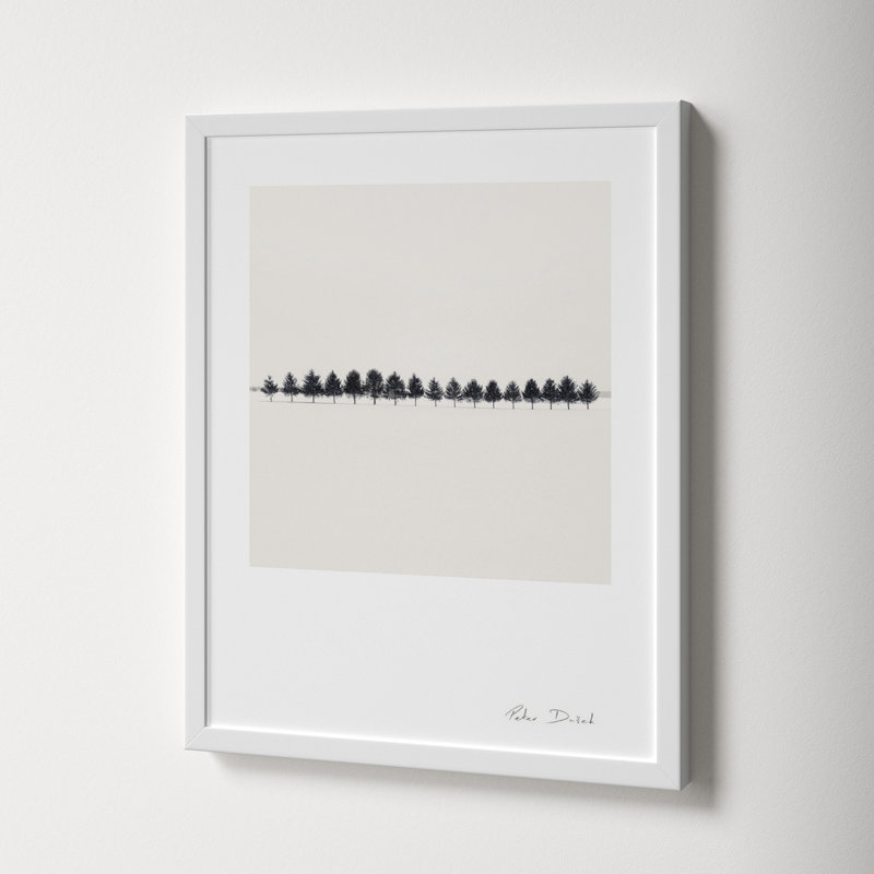Seventeen Trees by Peter Dušek, White, 20" H x 16" W x 1.25" D