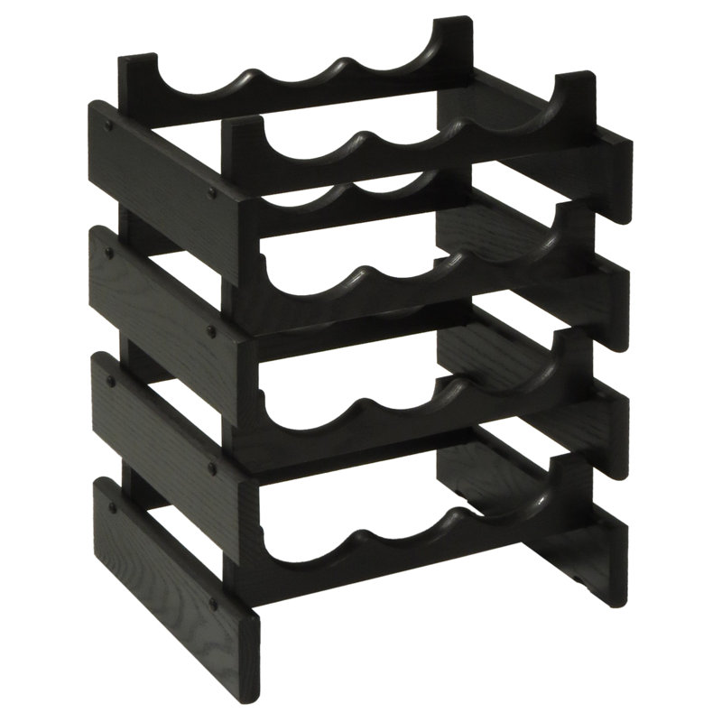 Support à vin Geis, Noir, H 19,125 po x l 14 po x P 10,75 po