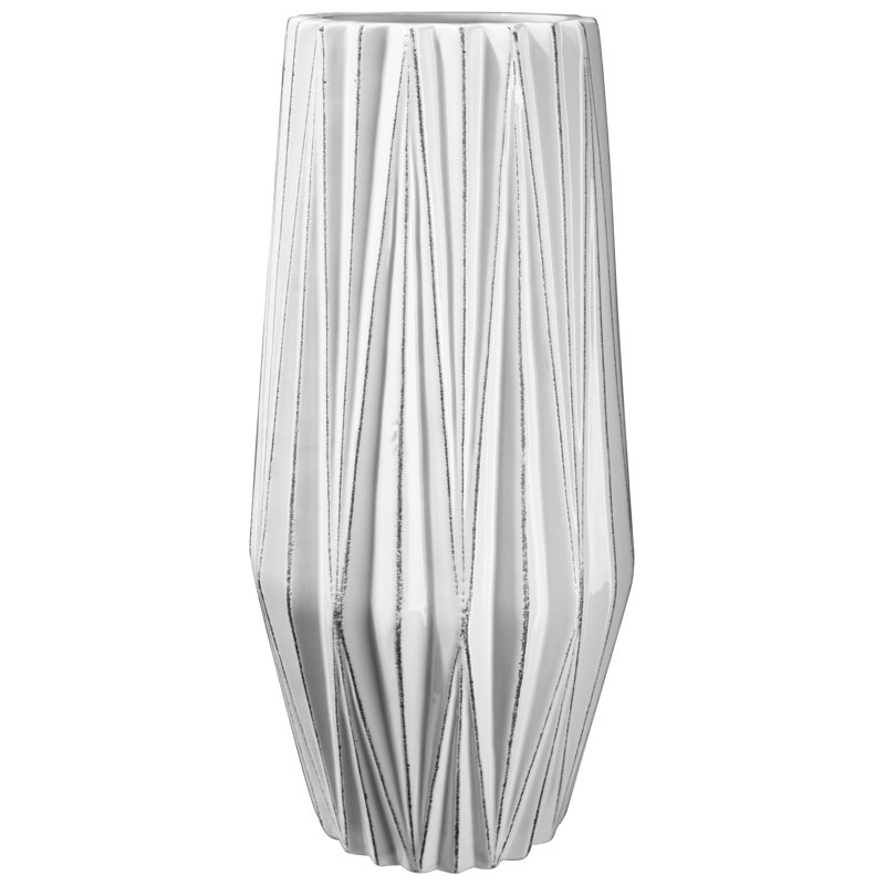 Ceramic / Porcelain Table Vase, 12.5" H x 6" W x 6" D