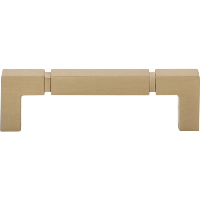 Langston Bar Pull, Honey Bronze, 3 3/4" Center To Center