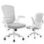 Mesh Office Chair with Flip-Up Armrests and Back Storage Pocket, Adjustable Swivel Computer Chair-1233493377
