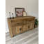 Console en teck recyclé avec tiroirs-105725683