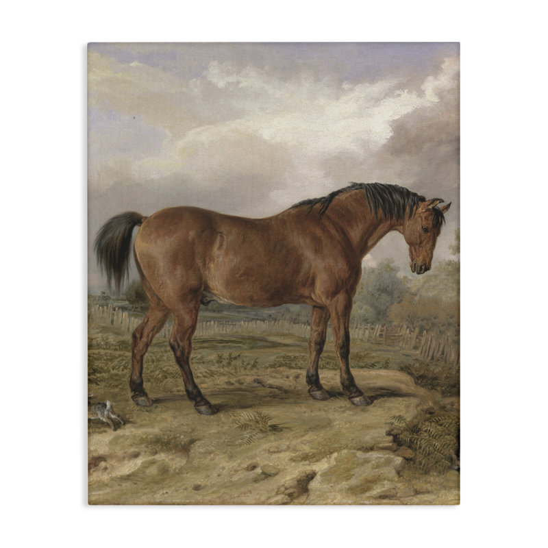 «Horse & Hare in Nature» par Corinne Haig, H 20 po x l 16 po