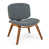 Dark Grey Polyester/Brown
