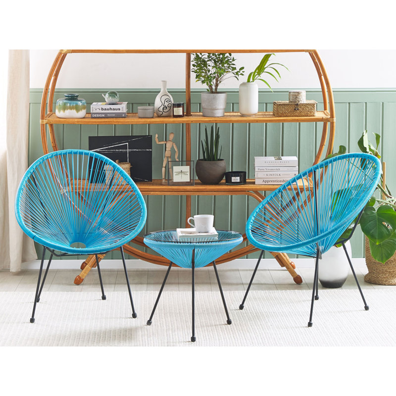 Broseley 2 Seater Bistro Set, Blue
