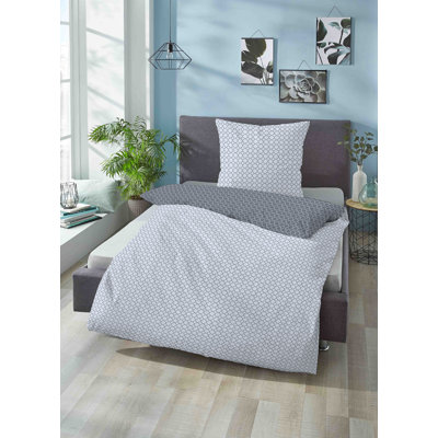 100% Cotton 80 TC Reversible Duvet Cover Set