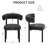 Modern Upholstered Faux Leather Dining Chairs with Curved Backrest and Metal Legs (Set of 4)-114982710-114982712