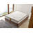 Premium Mattress with Pocket Springs & Memory Foam, 55.1 x 74.8 x 9.1 inches | Quilted Linen Fabric Cover, Silicon Fiber, White & Brown Chevron Design | Comfortable & Supportive Sleep Solution for All Sleepers-603030099