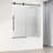 Elan E-Class 56-60" W x 66" H Sliding Frameless Tub Door with 3/8" Fluted Glass-79654570