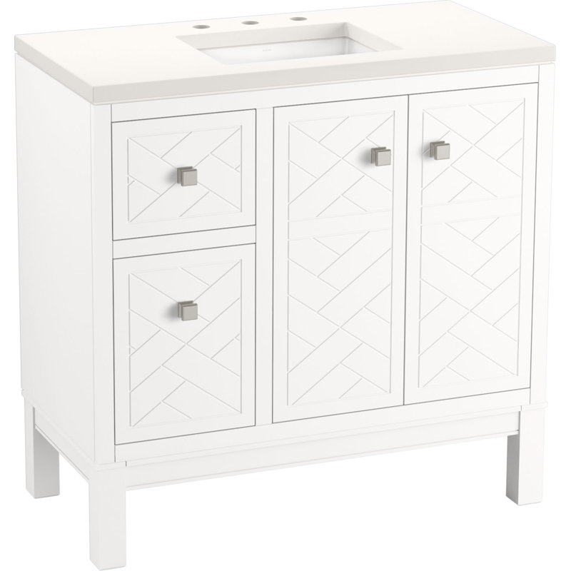 Beauxline 36-In Bathroom Vanity Set, White
