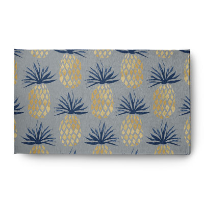 Tapis d'intérieur / extérieur à motif floral Flossie