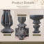 Statue bougie Shabby Chic