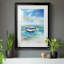 Solitude Shore - Peinture sur toile encadrée-1200024285-1200024286