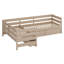 Lit plateforme en L avec trois tiroirs de rangement-796747752