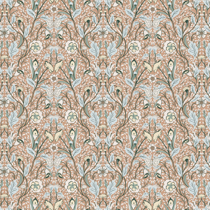 Indie Throw Pillow Cover, 22" x 22", Feathers