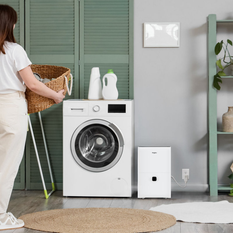  Whirlpool 32 Pint Energy Star Certified Dehumidifier in White, 32