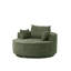 Fauteuil rond à compression de 55 po avec dossier rembourré et assise profonde-985195120