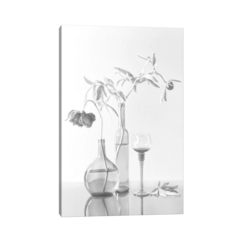 Still Life With Peonies by Dimitar Lazarov - Wrapped Canvas Gallery-Wrapped Canvas Giclée, 66.04cm H x 45.72cm W