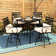 Alyne Square 4 - Person 32'' Long Bar Height Dining Set with Cushions