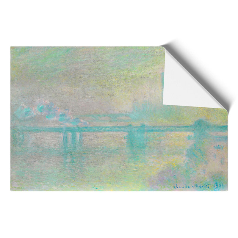 Charing Cross Bridge London by Claude Monet - Frameless Print, 30cm H x 42cm W x 0.1cm D