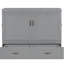 Lit en gris, capacité et abondance de tiroirs Lit gris, configuration spacieuse compatible