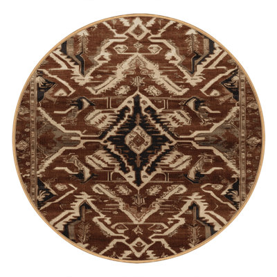 Machine Washable Persian Brown Area Rug