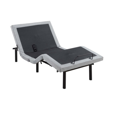 Split Luxury Bed Frame with Adjustable Positions, Power Massage, Zero Gravity, Charging Ports, LED Light, Heavy-duty Metal, 1pc(Without Mattress)