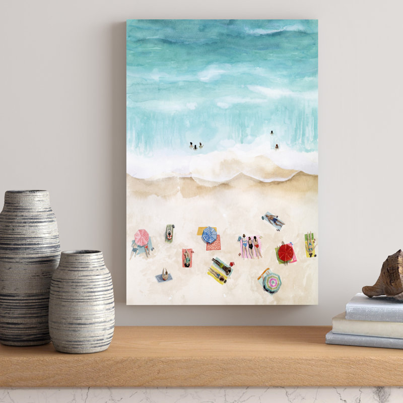 Beach Week I 1 Piece Painting, 76cm H x 51cm W, Wrapped Canvas