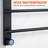 4 Bars Wall Mounted Electric Towel Warmer With Temperature Display-122482925