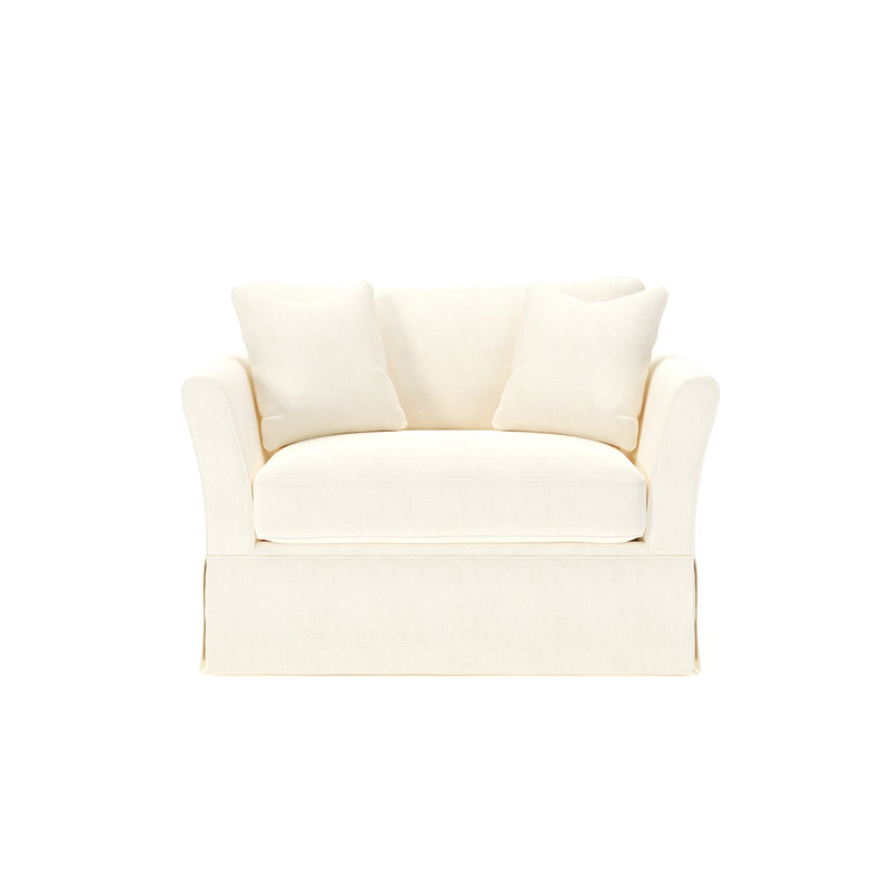 Shelby Upholstered Chair And A Half, Conversation Pearl Basketweave