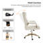 Fauteuil de direction ergonomique moderne en cuir avec dossier haut et capitonné 47 po H 47 po-1502573539