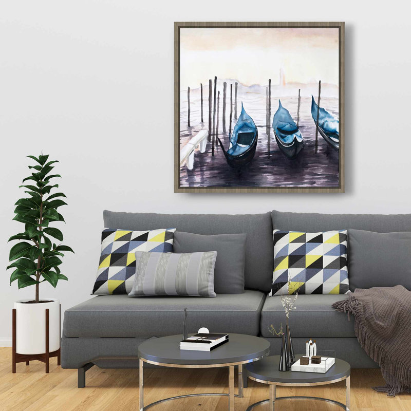 Gondole en Italie, art marin sur toile, paysages