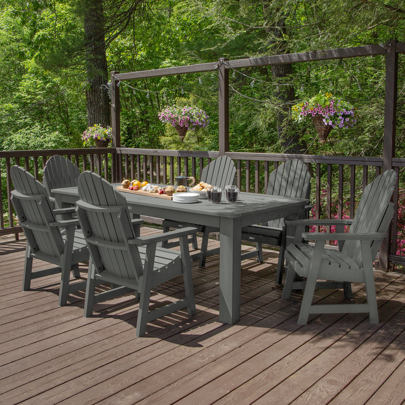 Ensemble repas pour 6 personnes Macias, Teck côtier, 30'' H x 42'' W x 72" L