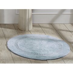 Somerset Home 100% Cotton Reversible Long Bath Rug - White - 24x60 