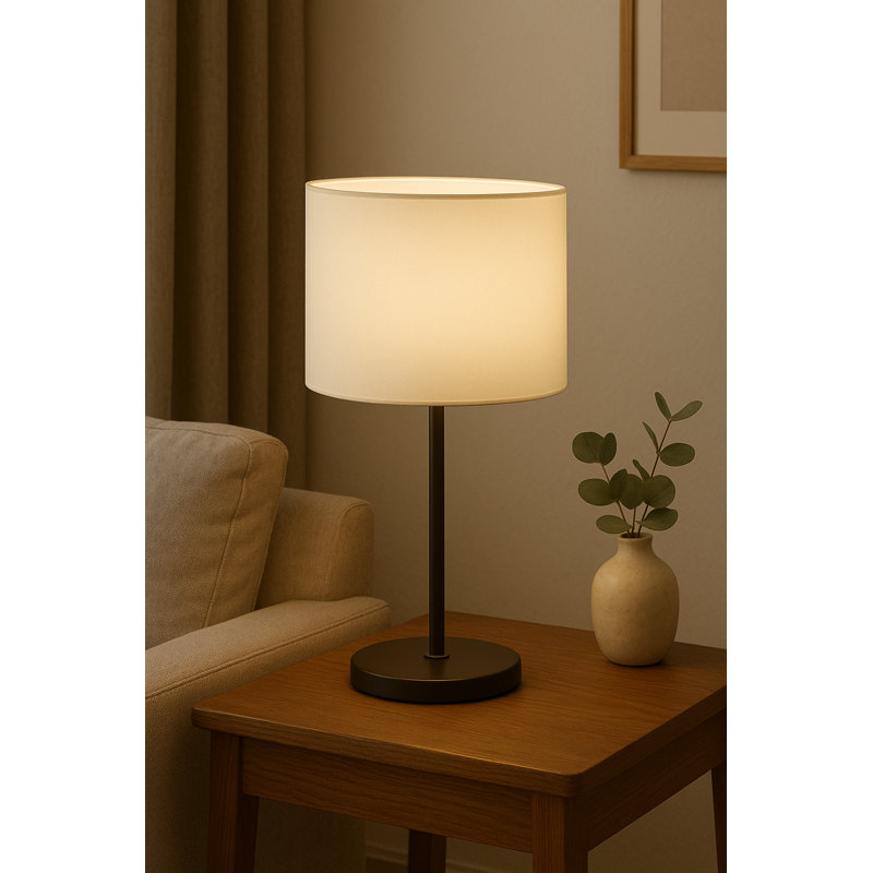 Satin Backed Dupion Oval Lamp Shade ( Screw On ), Ivory, 28cm H x 40cm W x 25cm D