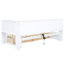 Twin Size Daybed With Two Storage Drawers, Storage Cabinets And USB Ports, White