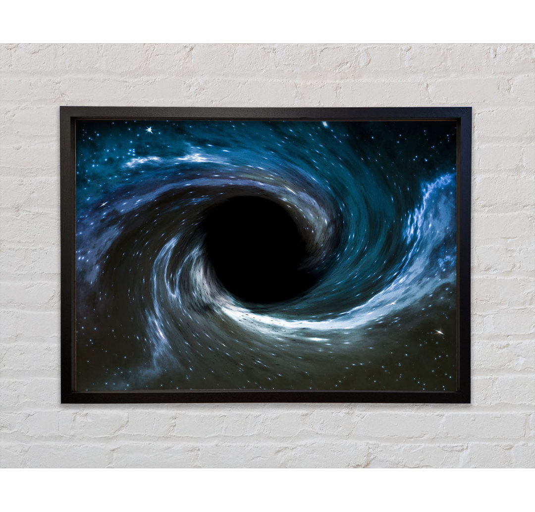 Vortex In Space Black Hole - Einzelbildrahmen Kunstdrucke auf Leinwand