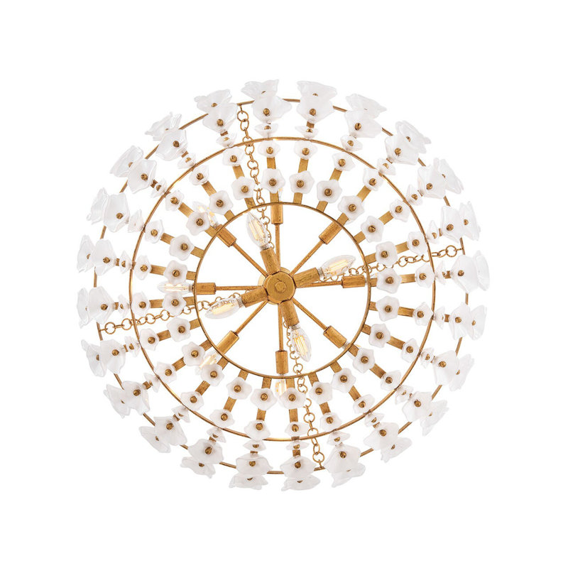 Azalea 12 - Light Steel Chandelier