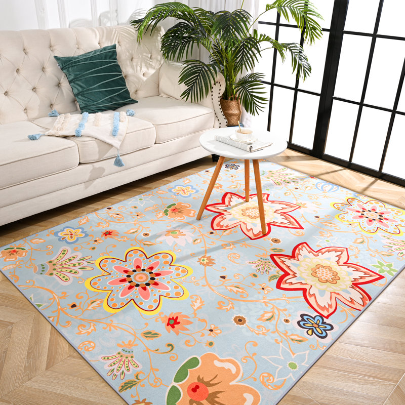 Demetia Floral Rectangle: 153 x 215 cm Area Rug, Rectangle 153 x 215 cm