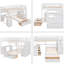 Lit superposé avec bureau, tiroirs et tablettes-1292284689