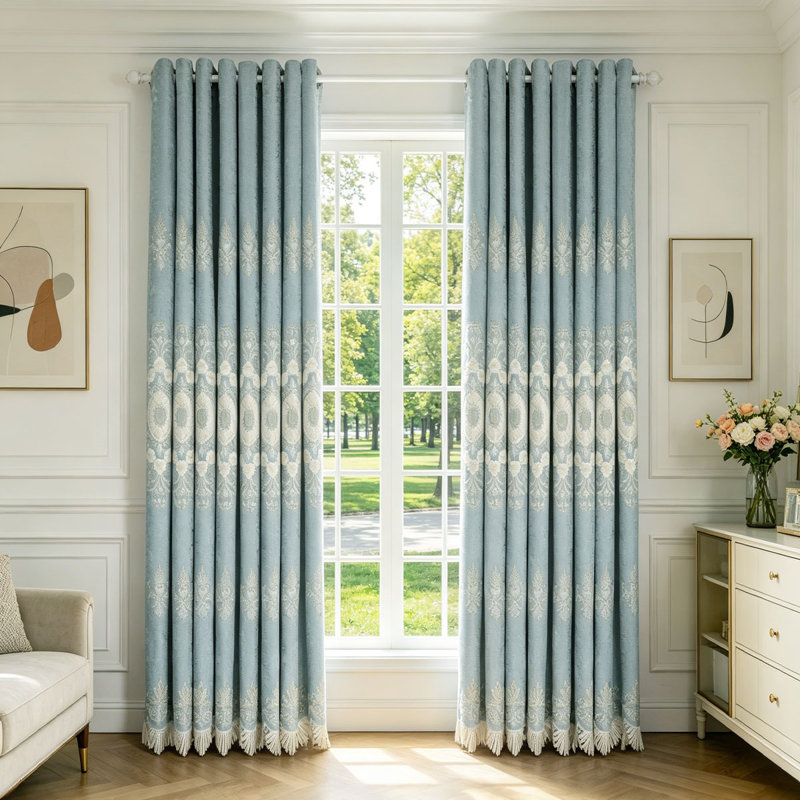 Jihae Room Darkening Curtain Pair, 51.18" W x 104.33" L