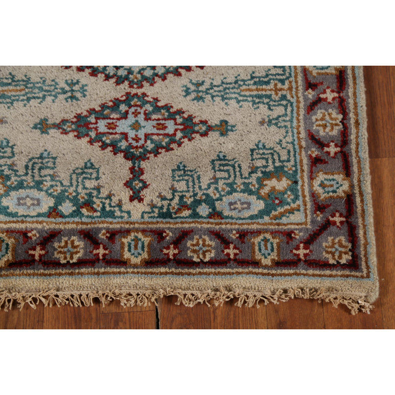 Handmade Wool Traditional Oriental Runner Rug 2x8
