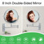 Miroir grossissant mural 8 po, miroir de meuble-lavabo double face pour salle de bain-821752332-821752335-821752334