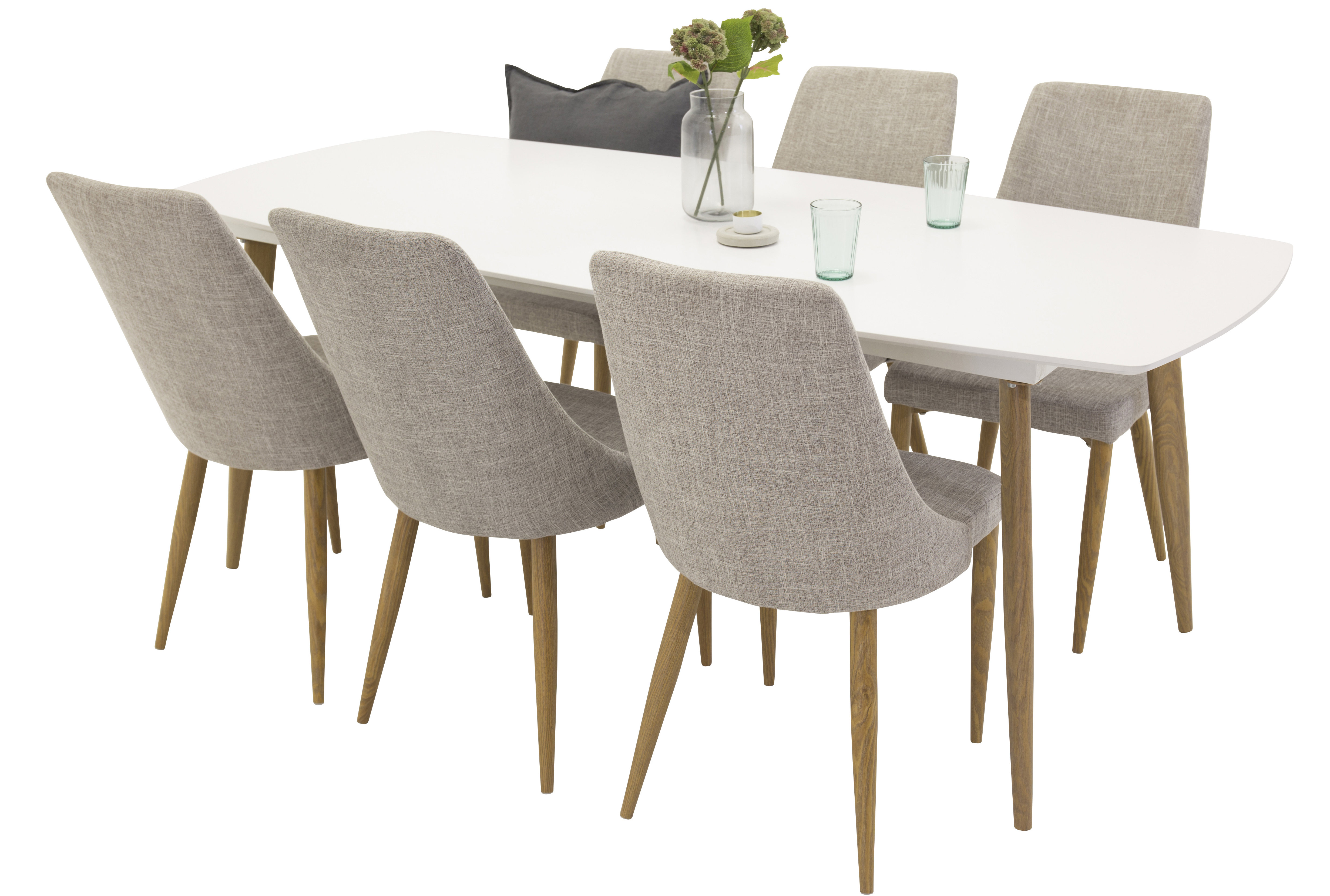 Iness Set Fjørde & Co Ines Dining Set with 6 Chairs | Wayfair.ie