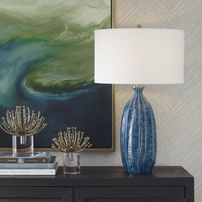 Mercer41 Gariella Blue Table Lamp