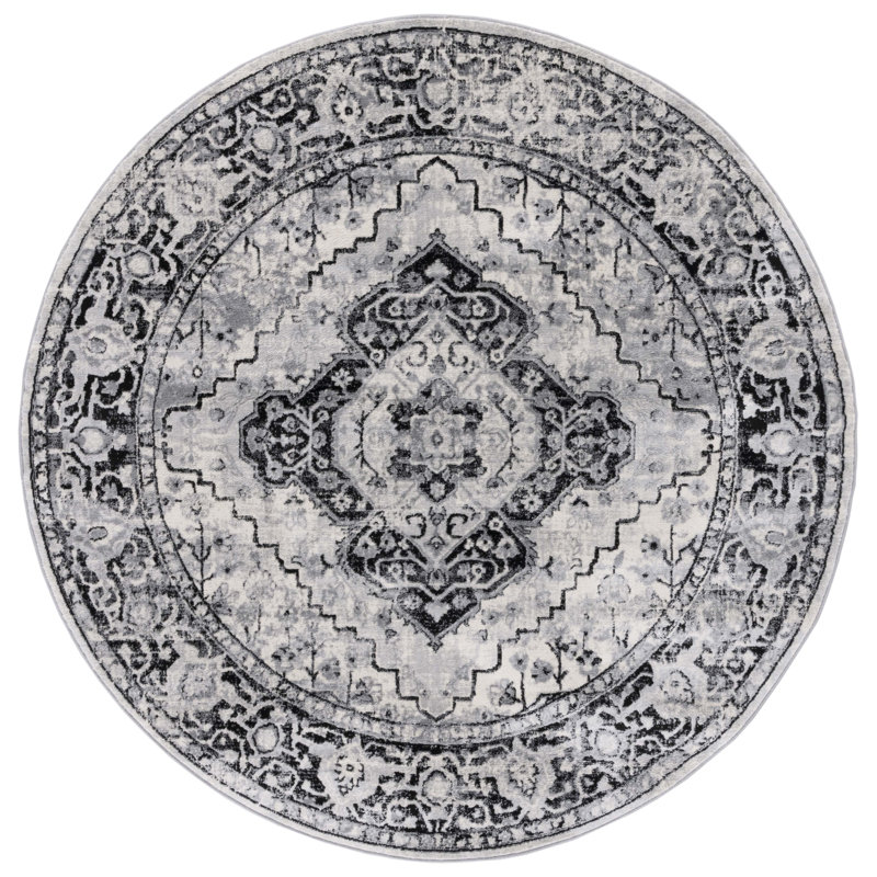 Brentwood Performance Oriental Rug, Round 6'7"