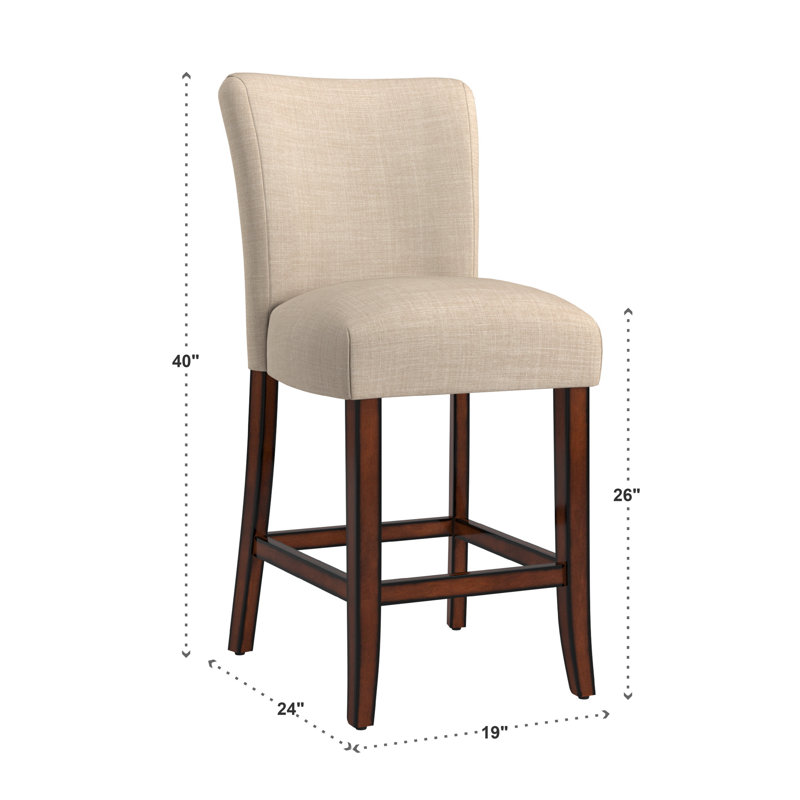 Tabouret de comptoir 26 po Lancaster, Beige