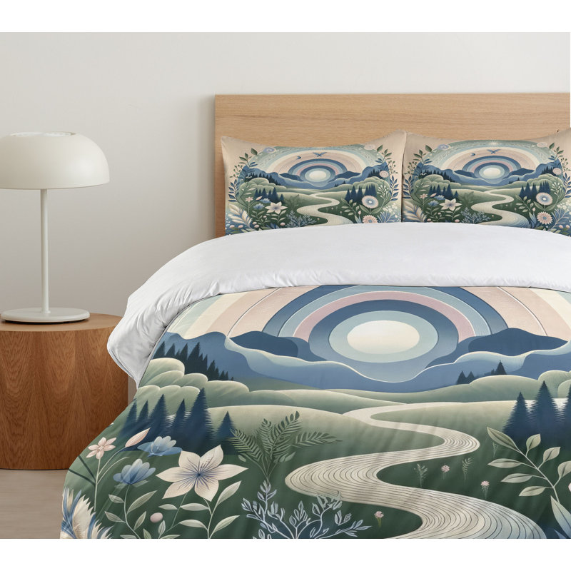 Microfiber Duvet Cover Set, Queen Duvet Cover + 2 Standard Shams