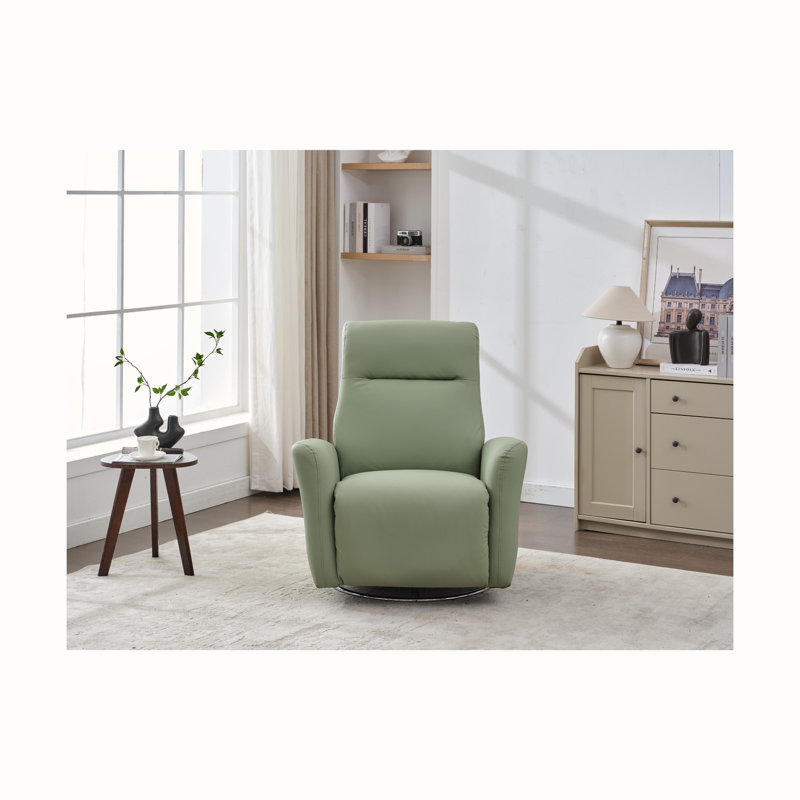 Fauteuil inclinable et pivotant en similicuir PU, Vert